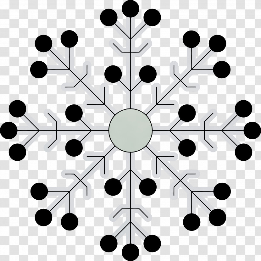 Line Pattern Symmetry Circle Black-and-white Transparent PNG