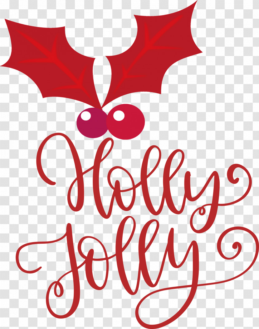 Holly Jolly Christmas Transparent PNG