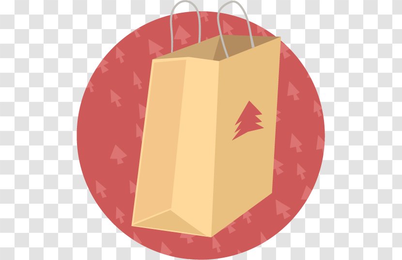 Paper Bag Christmas Gift - Fireplace Transparent PNG