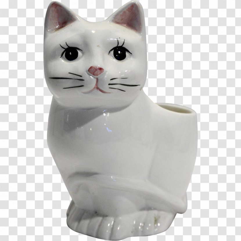 Whiskers Domestic Short-haired Cat Ceramic Figurine - Small To Medium Sized Cats Transparent PNG