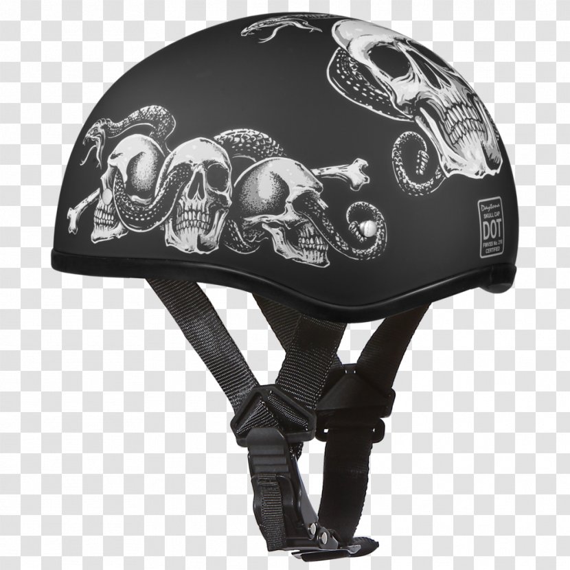 Bicycle Helmets Motorcycle Daytona - Helmet - Skull Biker Transparent PNG