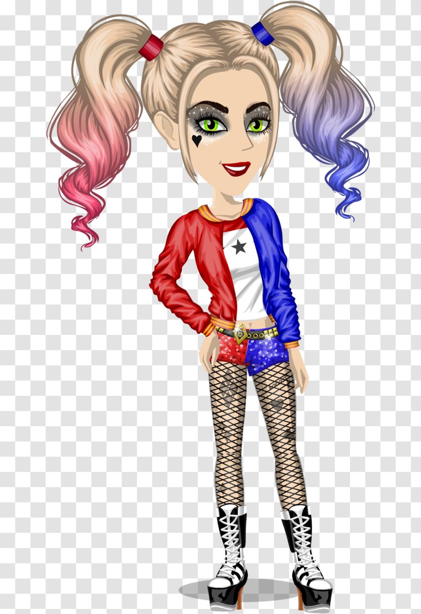 MovieStarPlanet Harley Quinn Drawing Digital Art Character - Frame - Msp Transparent PNG