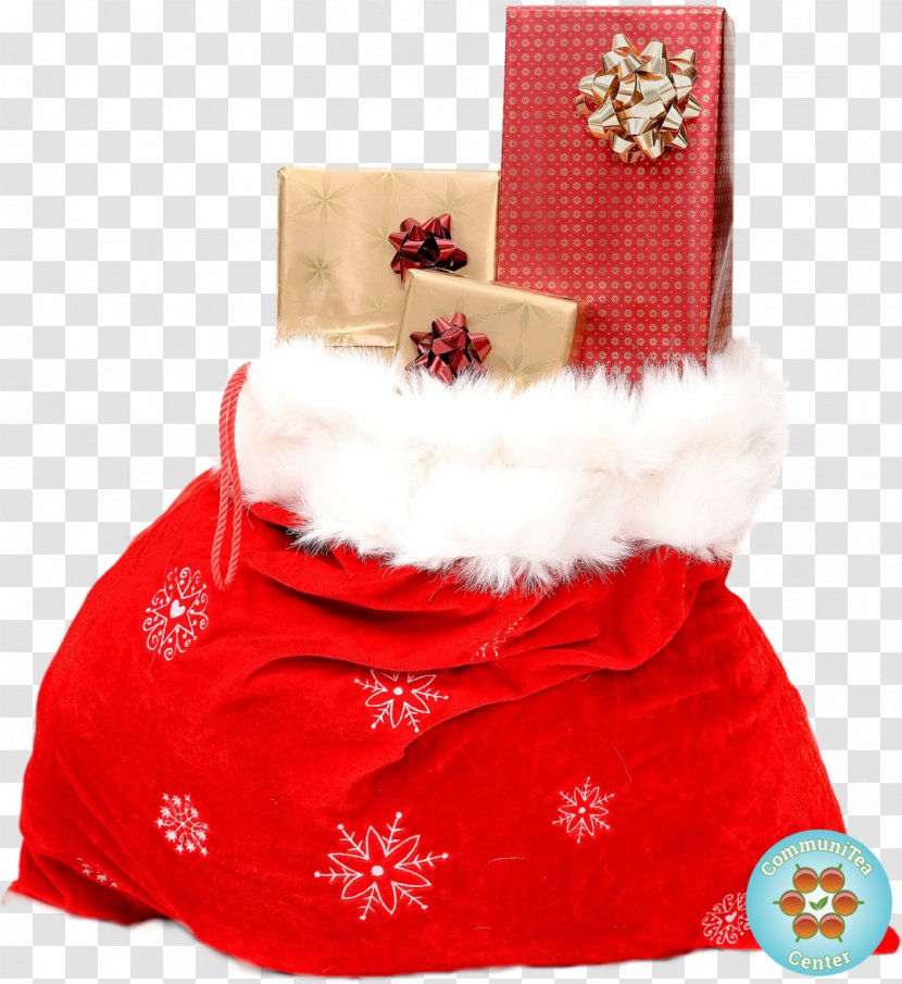 Santa Claus Christmas Gift Toy - Stocking - Sack Transparent PNG
