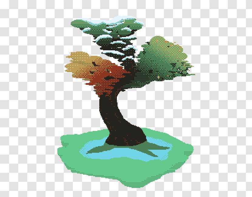 Tree Forest Palette Color - Bonsai Pruning Transparent PNG