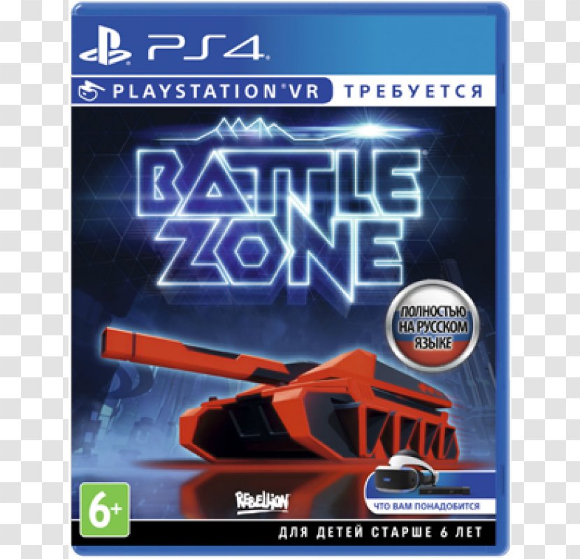 Battlezone PlayStation VR 4 Game - Technology - Catalog Cover Transparent PNG