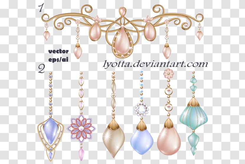 Pearl Earring DeviantArt Jewellery - Body - Magical Diamond Transparent PNG