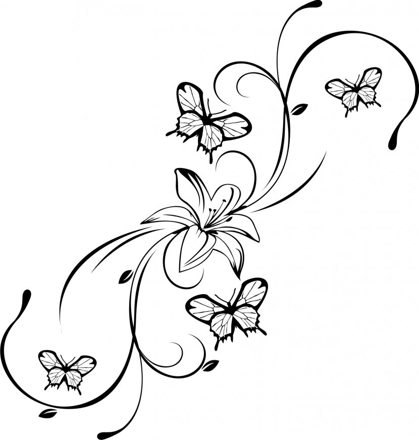Wall Decal Tattoo Photography Blume - Monochrome - Monroe Vector Transparent PNG