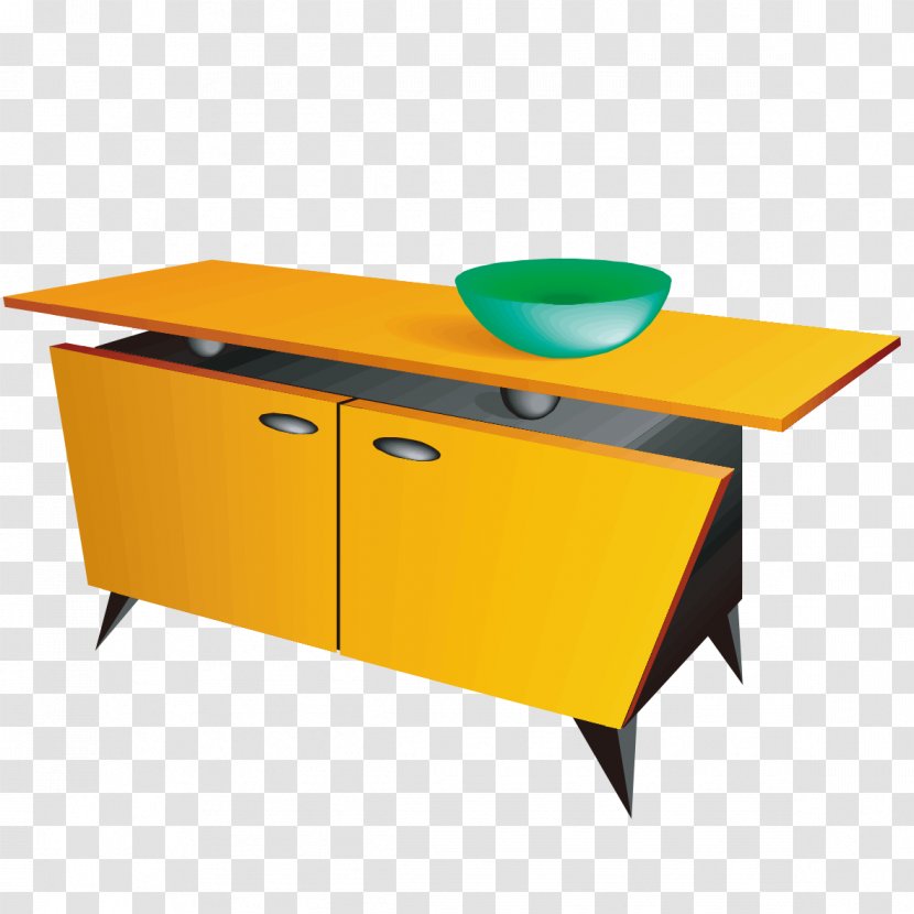 Table Yellow Desk - Data Compression - Model Transparent PNG