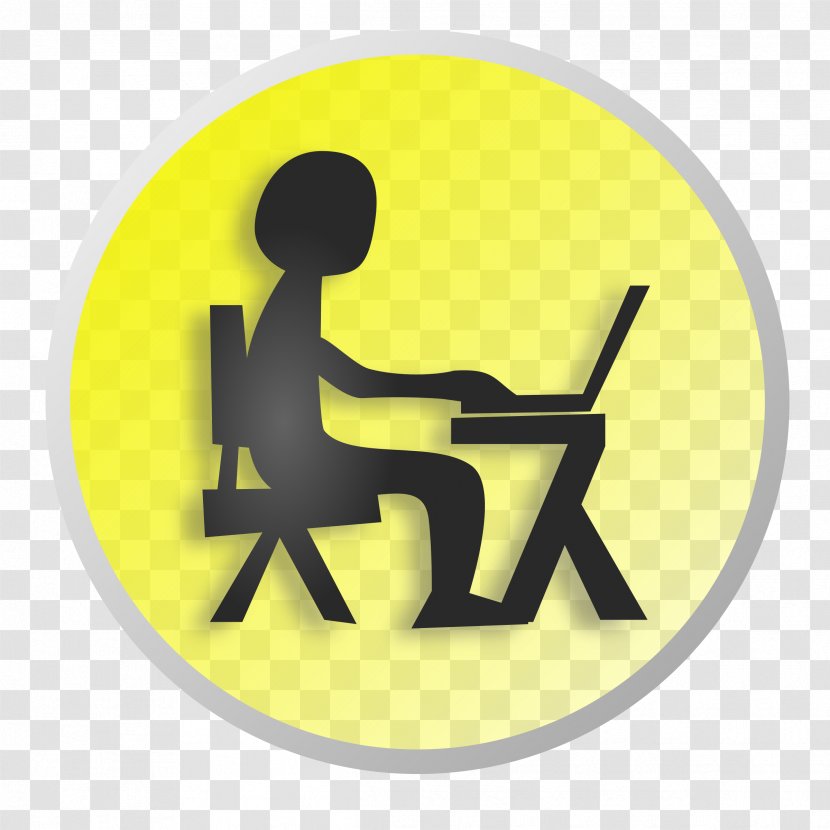 Laptop Job Computer Clip Art - Pixabay - Yellow Cliparts Transparent PNG
