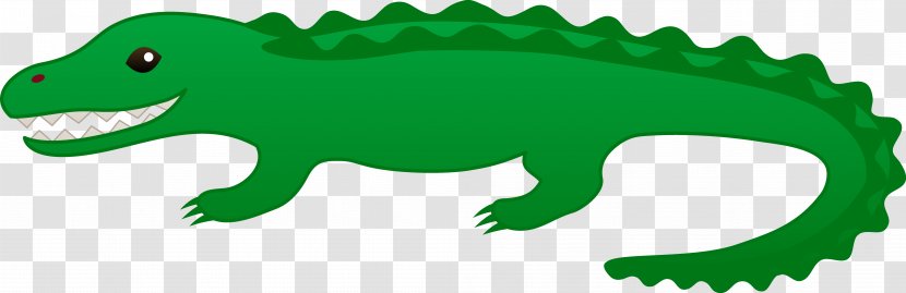 Alligator Crocodile Cartoon Animation Clip Art - Free Content - Green Cliparts Transparent PNG