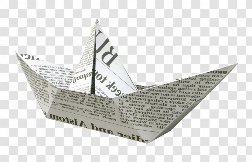 Newspaper Watercraft - Paper Boat Transparent PNG