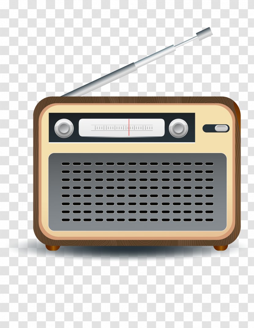 Radio Station Microphone - Heart - Vector Transparent PNG