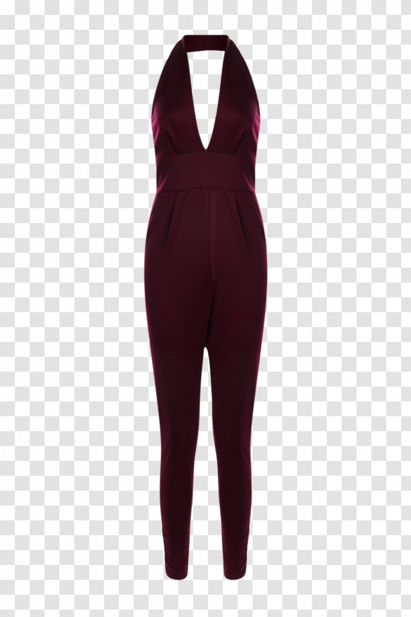 Halterneck Jumpsuit Clothing Blouse Pants - Sleeve - Zipper Transparent PNG