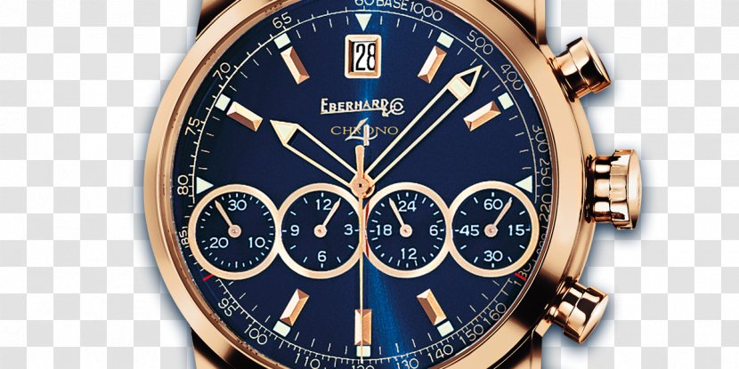 Watch Eberhard & Co. Chronograph Blue Gold - Accessory Transparent PNG