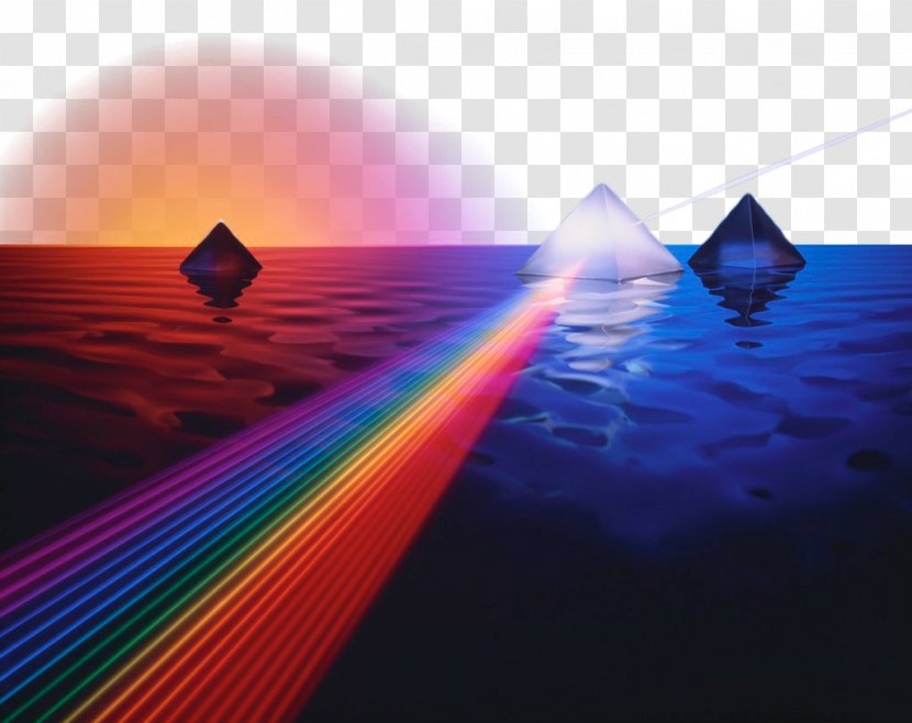 Light Prism Refraction Ray - Heat - Reflecting The On Sea Transparent PNG