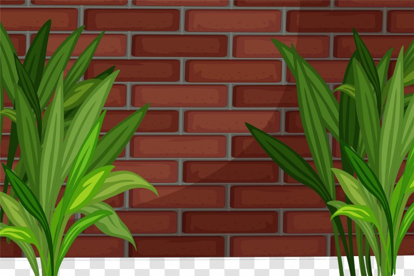 Photography Royalty-free Illustration - Wood - Vector Red Brick Wall And Green Grass Transparent PNG