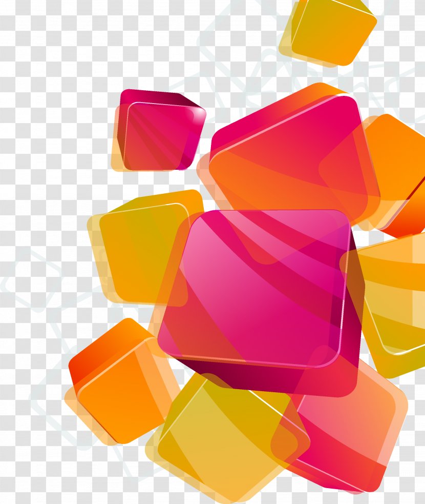 Rectangle Cube - Confectionery - Colorful Transparent PNG