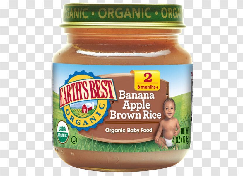 Baby Food Organic Natural Foods Vegetable - Brown Rice Transparent PNG