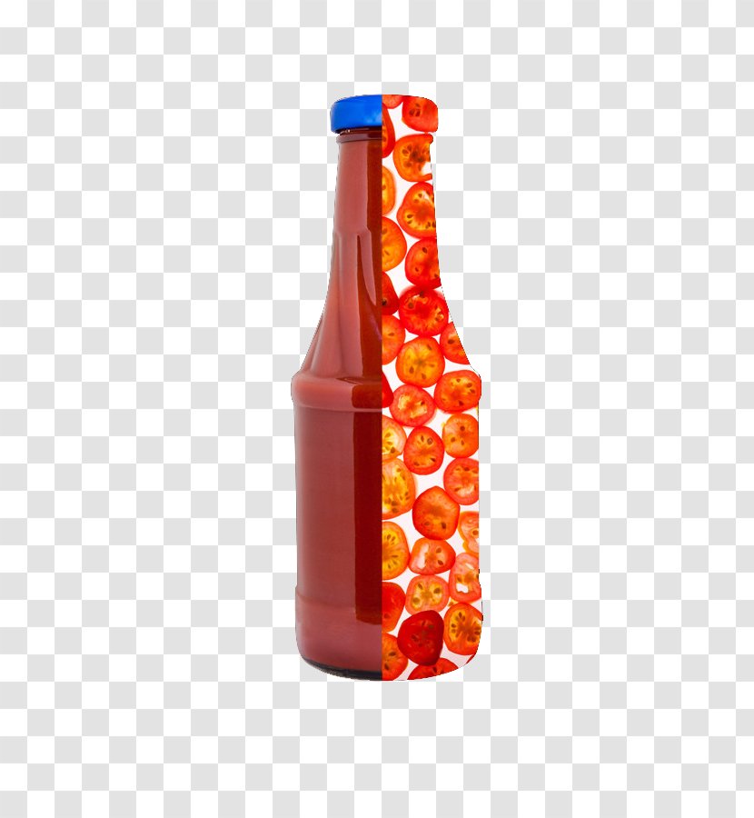 Glass Bottle - Drinkware - Red Transparent PNG
