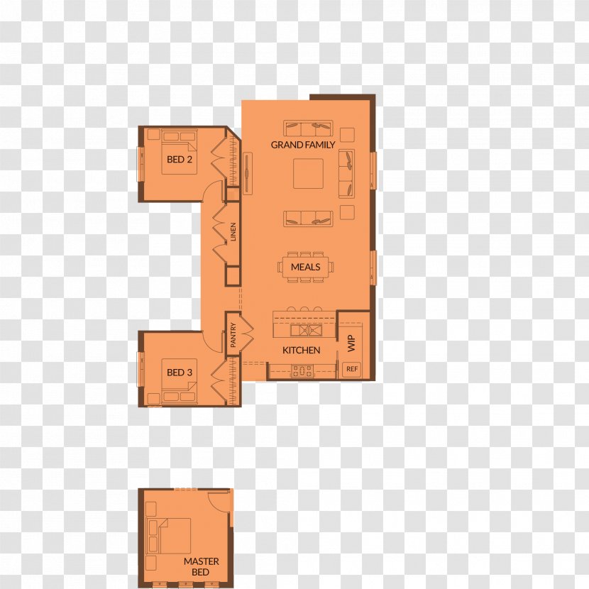Floor Plan House Drs. Young And Zerne Bedroom Transparent PNG