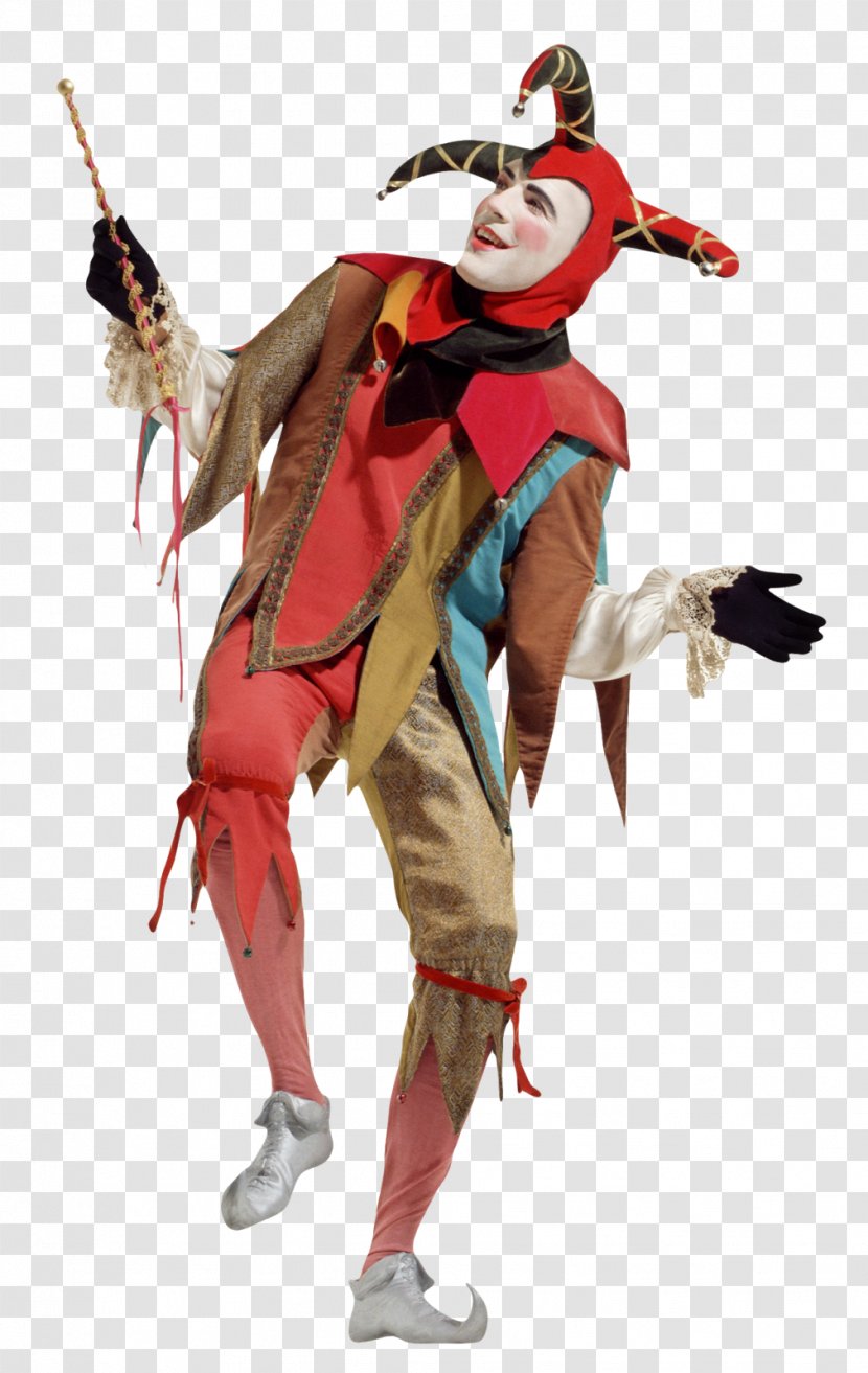 Middle Ages Harlequin Jester Court Cap And Bells - Joker - Clown Transparent PNG