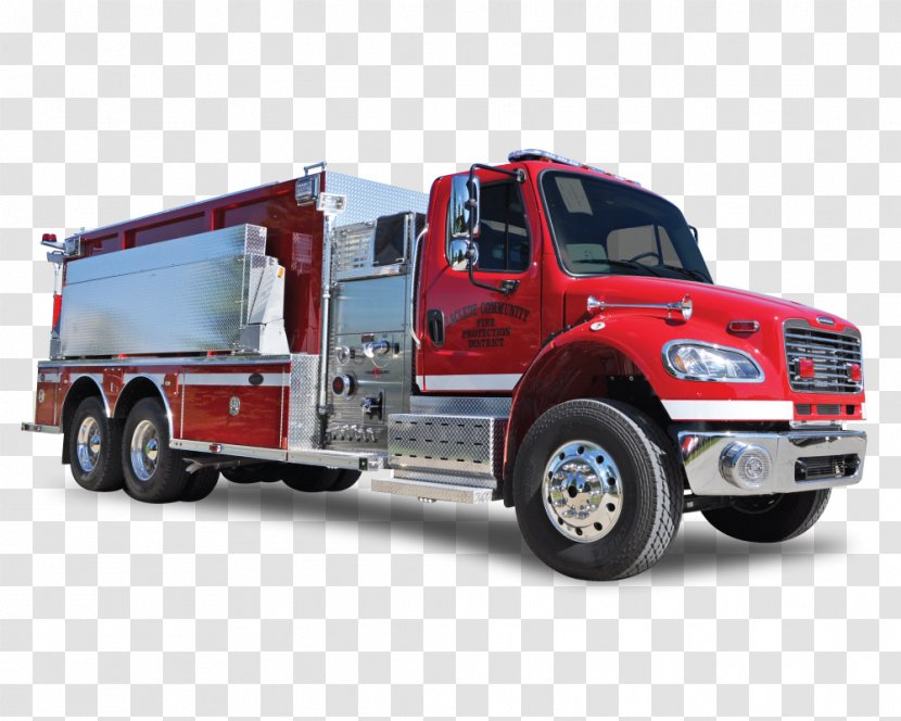 Fire Engine Department Tow Truck Commercial Vehicle Bed Part - Emergency Service Transparent PNG