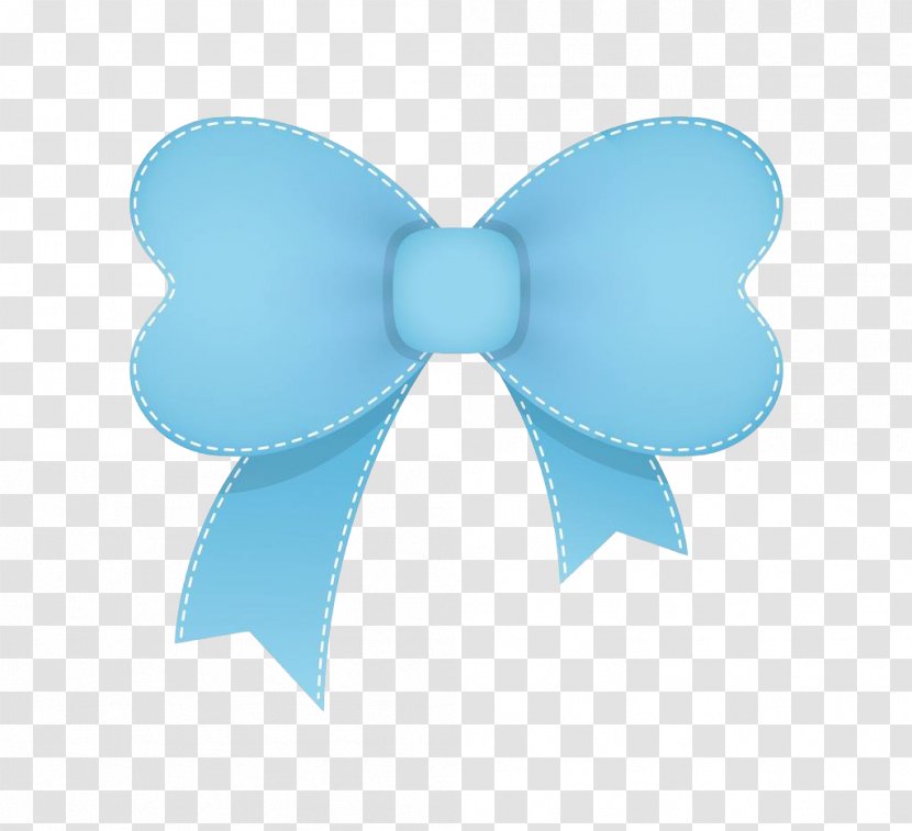 Blue Bow Tie Cartoon Transparent PNG