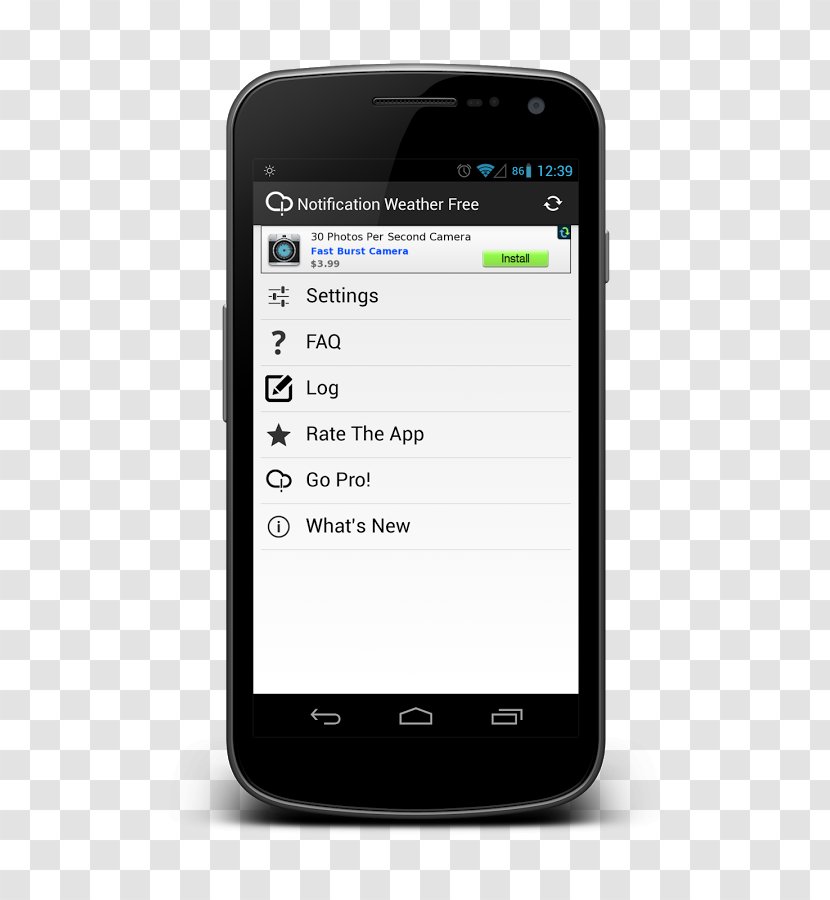 Android Tutorial - Feature Phone Transparent PNG