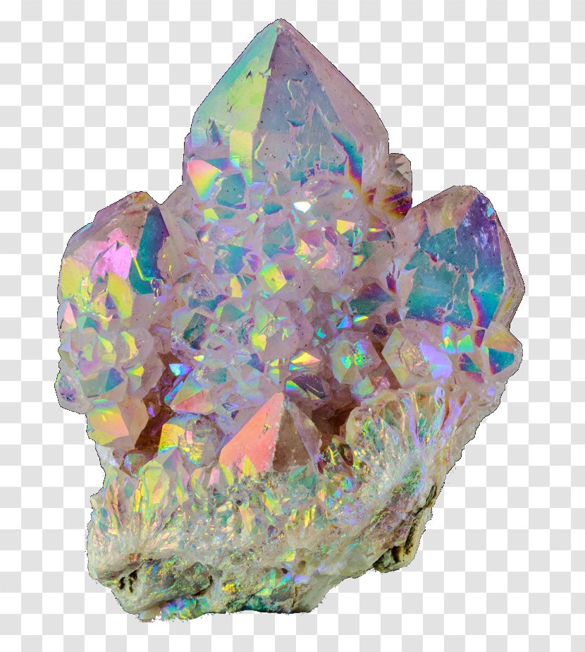 Metal-coated Crystal Quartz Mineral Rock - Amethyst - Gems Transparent PNG