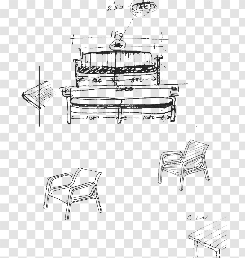 Table Furniture Chair Sketch - Garden Transparent PNG