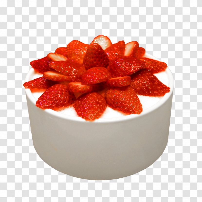 Strawberry Cream Cake Cheesecake Kakigōri Tiramisu - Toppings Transparent PNG