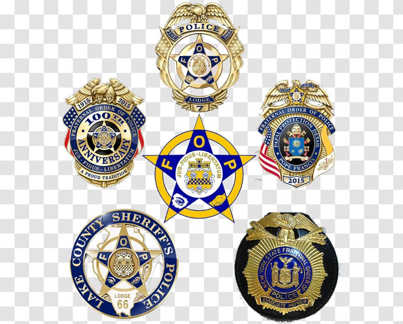 Fraternal Order Of Police Badge Organization - Writing Transparent PNG