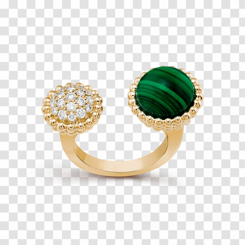 Ring Van Cleef & Arpels Jewellery Emerald Diamond - Gemstone Transparent PNG