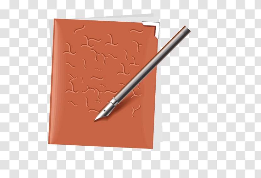 Paper Fountain Pen Notebook Quill - Notepad Transparent PNG