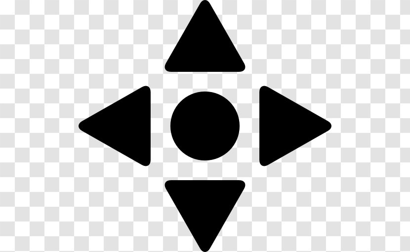 Triangle Point Symbol Disk - Star - Cardinal Points Transparent PNG