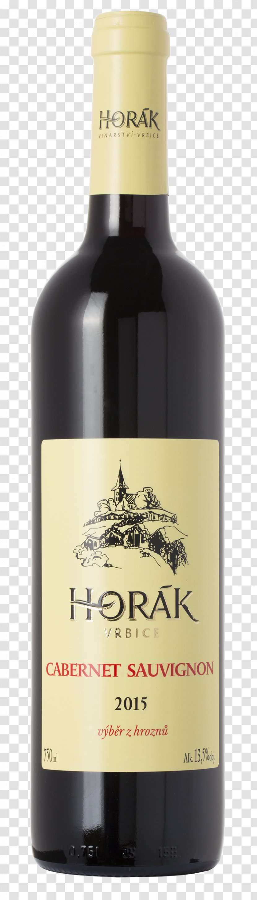 Leoš Horák Czech Wine Cabernet Sauvignon Blanc - Bottle Transparent PNG