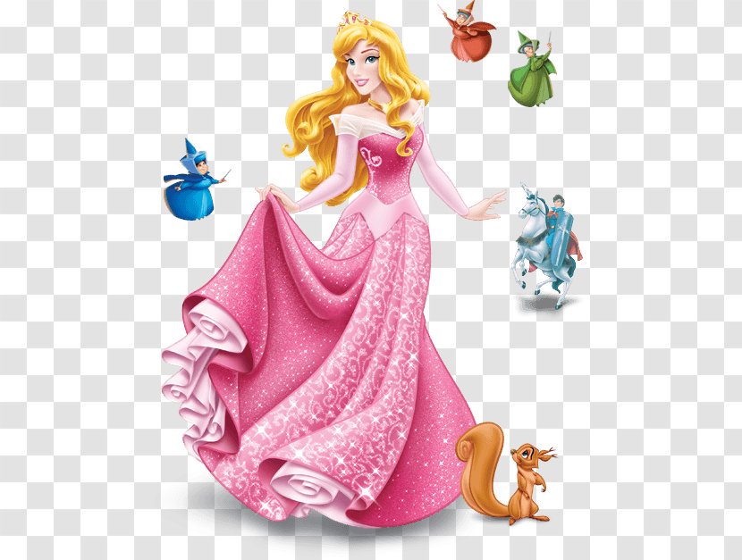 Princess Aurora Jasmine Belle Rapunzel Cinderella - Figurine - Sleeping Beauty Transparent PNG