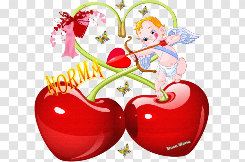 Heart Valentine's Day Cherry Clip Art - Flower - Cristian Transparent PNG