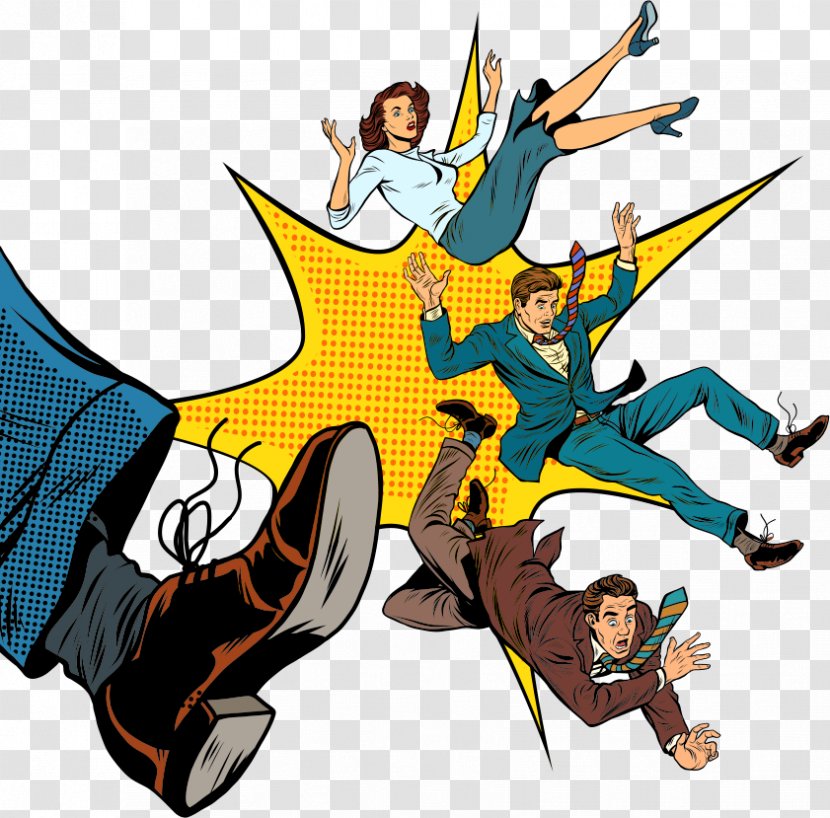 Photography Cartoon Pop Art Illustration - Was Kick Vector Business People Transparent PNG