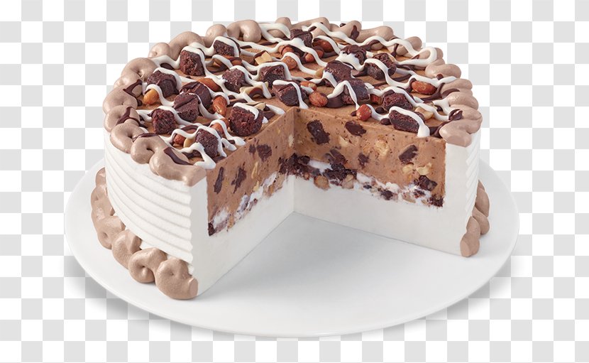 Chocolate Cake Rocky Road Brownie Ice Cream Dairy Queen - Whipped Transparent PNG