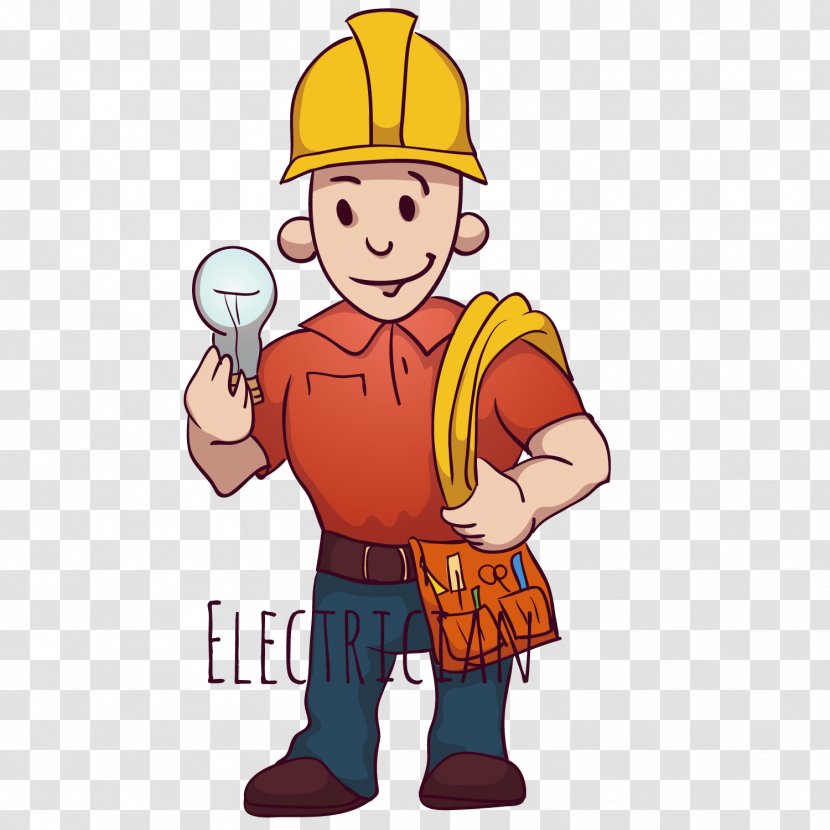 Interior Design Services Electrician - Hand - Cute Transparent PNG