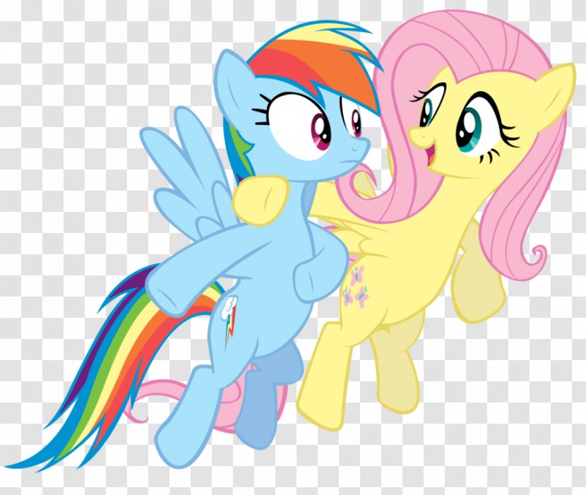 Rainbow Dash Fluttershy Pinkie Pie Horse - Tree Transparent PNG