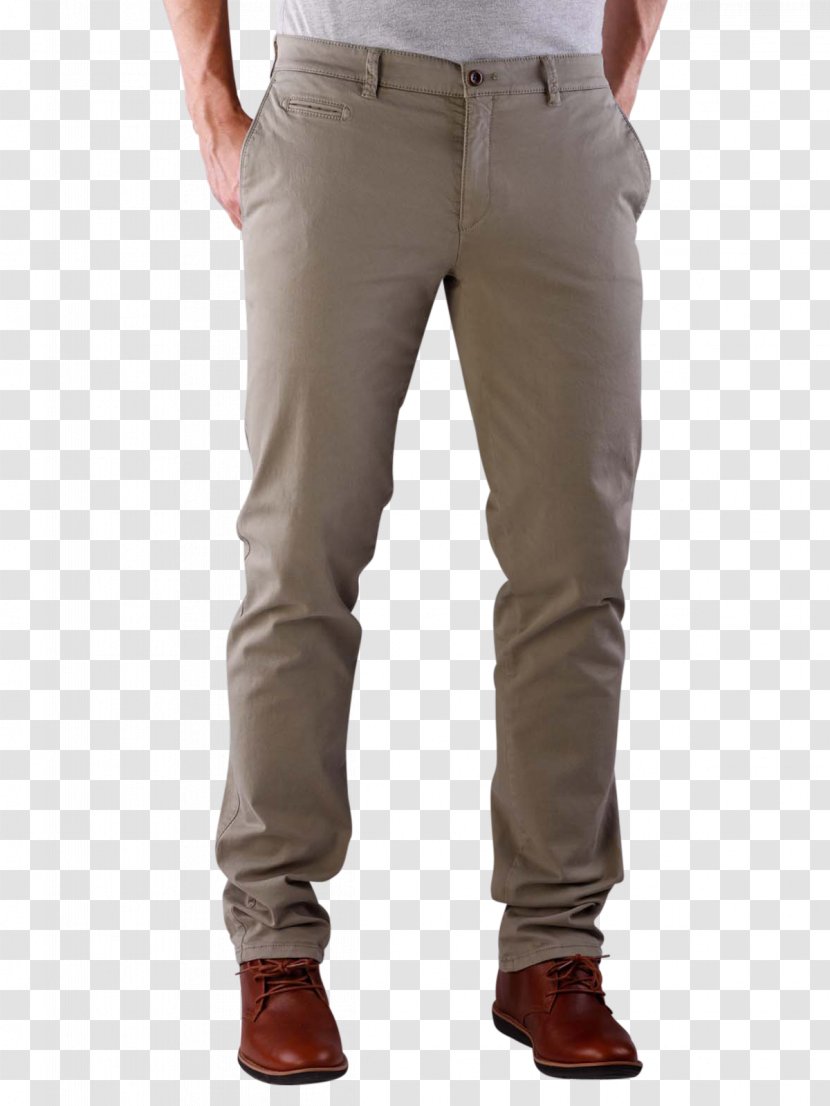 Jeans Denim Pants Leineweber GmbH & Co. KG Khaki - Dunkel Transparent PNG