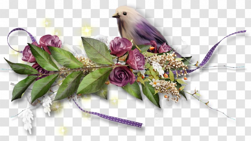 Bird Floral Design - Beak Transparent PNG