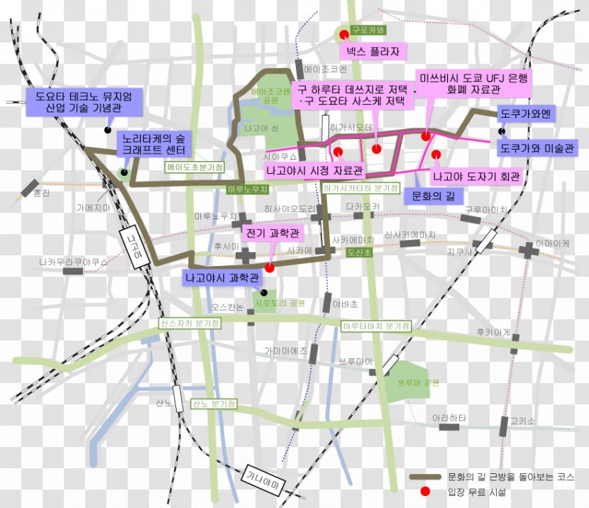 Nagoya Industry Tourism Angle Building - Map - Korea Transparent PNG