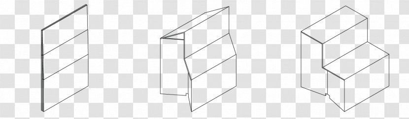 Triangle Desk Paper Pattern - Line Art Transparent PNG