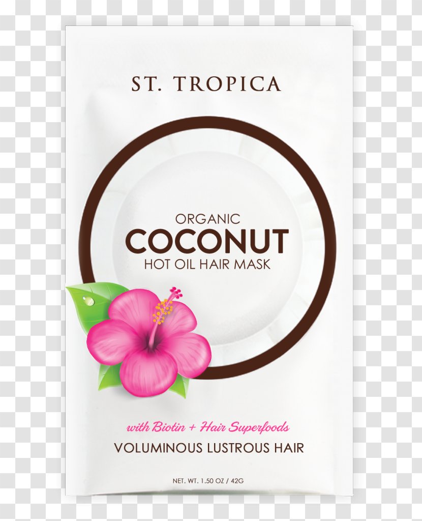ST. TROPICA Organic Coconut Hot Oil Hair Mask Food - Therapy Transparent PNG