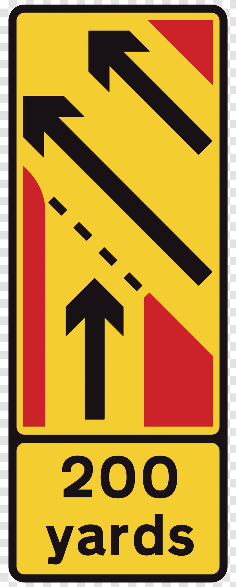 Traffic Sign Road Signs In Singapore Lane - Symbol - Caution Plate Transparent PNG