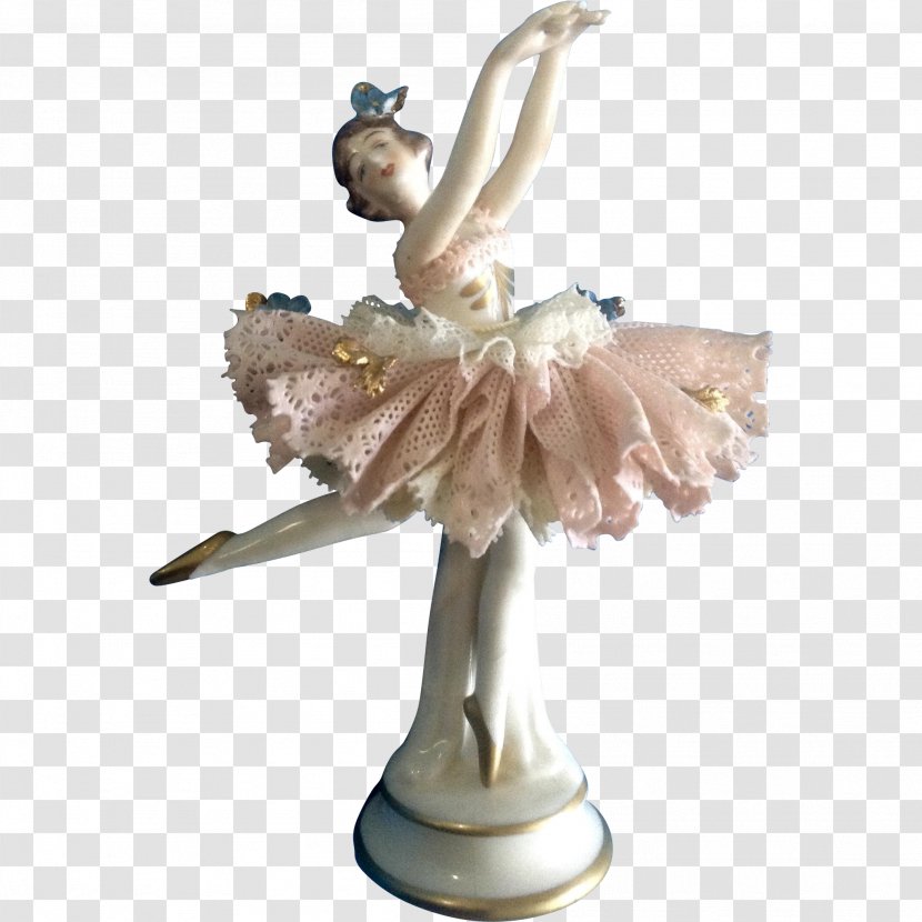 Figurine Ballet Dancer Frank Ackermann Dresden Porcelain - Flower Transparent PNG
