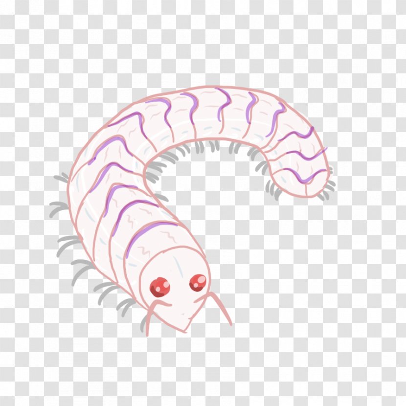 Worm Insect Pink M Mouth Transparent PNG